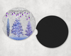 Purple Christmas Trees|Car Coaster Set