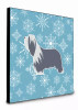 Winter Snowflake Dog Artwork Wall Panel - S000213B001695P014698V005
