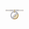 Moon Phases Diamond Charm Ring in 14K Yellow Gold Vermeil on Sterling Silver - S000111B001158P000077V015