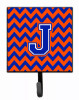 Letter Chevron Orange and Blue Leash or Key Holder - S000213B001695P065924V010