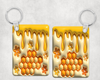 Honeycomb Keychain