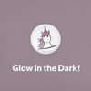 Unicorn Glow in the Dark Pin