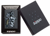 Zippo Wolf Skull Feather Native American Iron Stone Finish Lighter