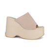 YOKI DUSKY-04 Women's Chunky Knit Mule Slip on Wedges