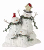 Snowman Family 11.25"L x 12"H Terra Cotta