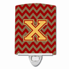 Letter Chevron Ceramic Night Light - CJ1048-XCNL