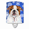 Snowflakes Holiday Dog Art Ceramic Night Light - SS4622CNL