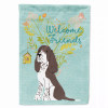 Welcome Friends/Dog Breed Themed Flag Canvas - BB7622CHF