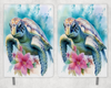 Sea Turtle Printed 8 Inch  A-5 Journal