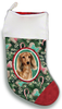 Dachshund Longhaired Cream - Best of Breed Christmas Stocking