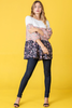 Paisley Floral Tie Colorblock Tunic - 2ELOGES1851