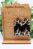 Leopard & Black Arrows | Acrylic Dangle Earrings