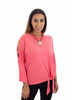 Top With Knot On Side With Strappy Sleeves - S001372B002006P000134V006