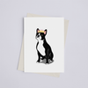 Boston Terrier with Crown - Greeting Card - 149902404