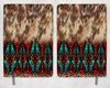 faux cowhide Aztec Printed 8 Inch  A-5 Journal