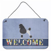 Welcome Sign with Dog Wall or Door Hanging Prints - S000213B001695P079462V000