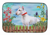 Spring Dog on Dish Drying Mat - S000213B001695P115611V013