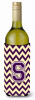 Monogram Letter Chevron Wine Bottle Hugger - CJ1058-SLITERK