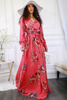Malaysia Floral Maxi Dress Pink