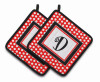 Monogram Polkadots Pair of Pot Holders - S000213B001695P068636V084