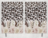 Leopard Print Flowers Printed 8 Inch  A-5 Journal - 1983-5818