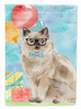 Ragdoll Happy Birthday Flag Canvas House Size
