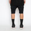 Leather Front Moto Shorts - 4005-XL