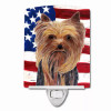 USA American Flag with Dog Ceramic Night Light - S000213B001695P103133V000