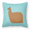 Animal Art Checkboard Design Fabric Decorative Pillow - BB8094PW1414