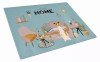 Sweet Home Dog Print Glass Cutting Board Large - S000213B001695P020205V028