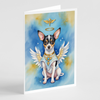 Rat Terrier My Angel Greeting Cards Pack of 8