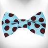 Polka Dot Dog on Brown Bow Tie - LB15