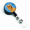 Dog Retractable Badge Reel - SS4775-BU-BR