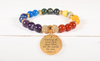 Chakra Scripture Stretch Bracelets By Pink Box - PinkBox4-12 Chakra Scripture Stretch Bracelets By Pink Box - PinkBox4-12