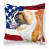 Patriotic With Dog Fabric Decorative Pillow - S000213B001695P114152V000
