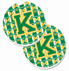 Letter Football Cup Holder Car Coasters (Set of 2) - CJ1069-KCARC