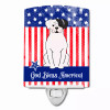 American Flag Design with Dog Ceramic Night Light - S000213B001695P099635V000