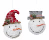 Snowman Head (Set of 6) 12.5"H, 15"H Foam/Plastic