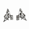 AWST Int'l Sterling Silver & CZ Barrel Racing Earrings AWST Int'l Sterling Silver & CZ Barrel Racing Earrings