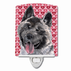 Hearts Love and Valentine's Day Dog Art Ceramic Night Light - SC9484CNL