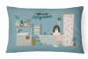 Dog in Bathtub Artwork Canvas Fabric Decorative Pillow - S000213B001695P020246V000