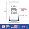 Papa Bear Beer Can Pint Glass - Dad and Grandpa Gifts