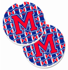 Letter Football Cup Holder Car Coasters (Set of 2) - CJ1076-MCARC