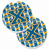 Letter Football Cup Holder Car Coasters (Set of 2) - CJ1077-XCARC