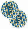 Letter Football Cup Holder Car Coasters (Set of 2) - CJ1077-FCARC