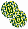 Letter Football Cup Holder Car Coasters (Set of 2) - CJ1075-OCARC