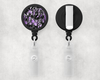 Purple Camo 1" Retractable Badge Reel