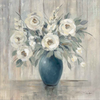 Gray Barn Floral by Silvia Vassileva, Canvas Art