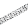 14K White Gold 4 7/8 cttw Baguette & Round Brilliant-Cut Diamond Channel- & Prong-Set Tennis Bracelet (I-J Color, I1-I2 Clarity) - Size 7.25"