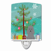 Christmas Tree and Dog Ceramic Night Light - BB4193CNL